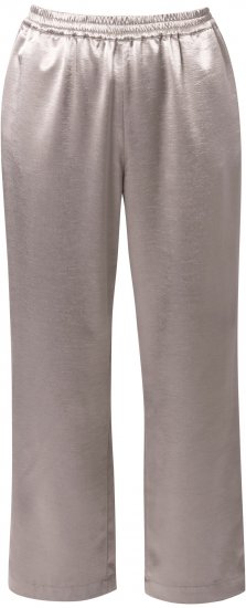 Ulla Popken Metallic Satin Elastic Waist Pants Orange - Traperice & Hlače u Velikim Veličinama – Plus Size - 