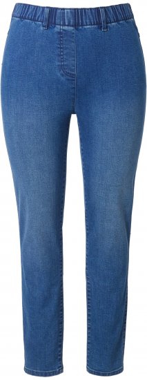 Ulla Popken Denim Jeggings Blue Denim - Traperice & Hlače u Velikim Veličinama – Plus Size - 