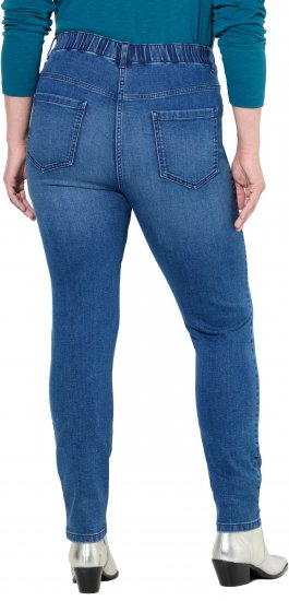 Ulla Popken Denim Jeggings Blue Denim - Traperice & Hlače u Velikim Veličinama – Plus Size - 