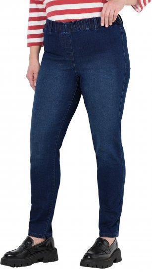 Ulla Popken Denim Jeggings Denim Blue - Traperice & Hlače u Velikim Veličinama – Plus Size - 