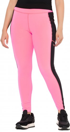 Ulla Popken Quick Drying Sports Leggings Pink - Traperice & Hlače u Velikim Veličinama – Plus Size - 