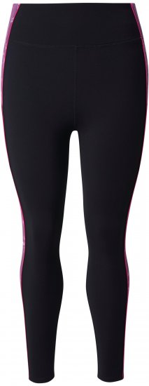 Ulla Popken Quick Drying Botanical Print Sport Leggings Black - Traperice & Hlače u Velikim Veličinama – Plus Size - 