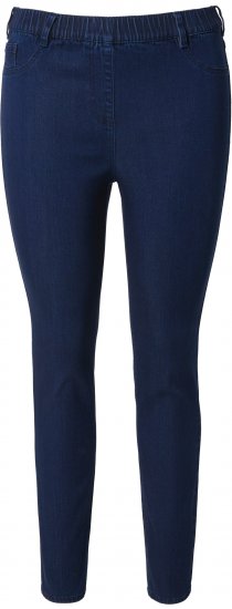 Ulla Popken Denim Five Pocket Jeggings Denim Blue - Traperice & Hlače u Velikim Veličinama – Plus Size - 