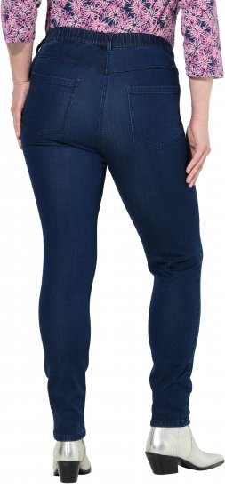 Ulla Popken Denim Five Pocket Jeggings Denim Blue - Traperice & Hlače u Velikim Veličinama – Plus Size - 