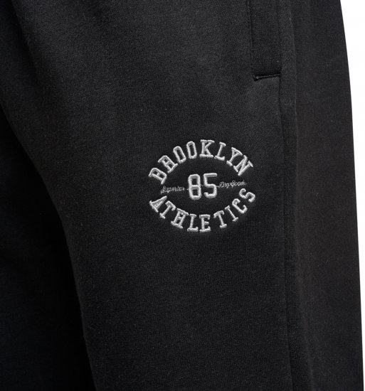 Kam Jeans 242 Brooklyn Athletics Jog Pants Black - Sportske hlače & kratke - Muške Trenirke Veliki Brojevi