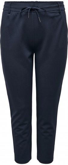 Only Carmakoma Goldtrash Classic Pants Navy - Hlače - 