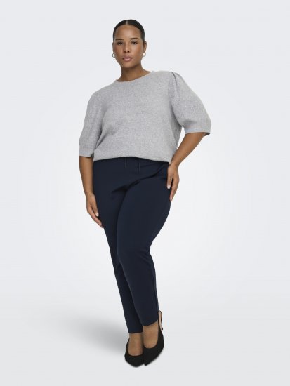 Only Carmakoma Goldtrash Classic Pants Navy - Hlače - 