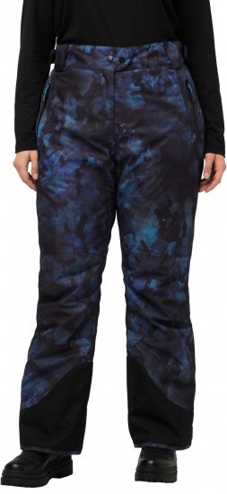 Ulla Popken Functional Ski Trousers Waterproof Velcro Closure Navy - Traperice & Hlače u Velikim Veličinama – Plus Size - 
