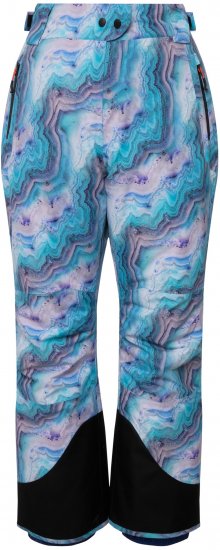 Ulla Popken Functional Ski Trousers Waterproof Shaped Knees Velcro Closure Mineral Blue - Traperice & Hlače u Velikim Veličinama – Plus Size - 