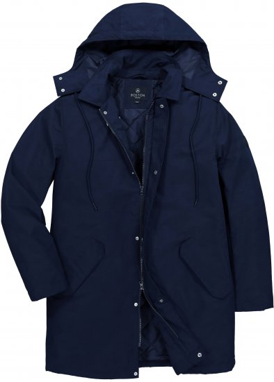 Boston Park 844403 Parka with Hood Navy - Jakne - Muške Jakne Veliki Brojevi