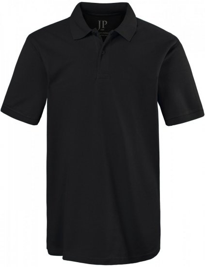 JP1880 702560 Pamučna polo majica Crna - Polo majice - Muške Polo Majice Veliki Brojevi