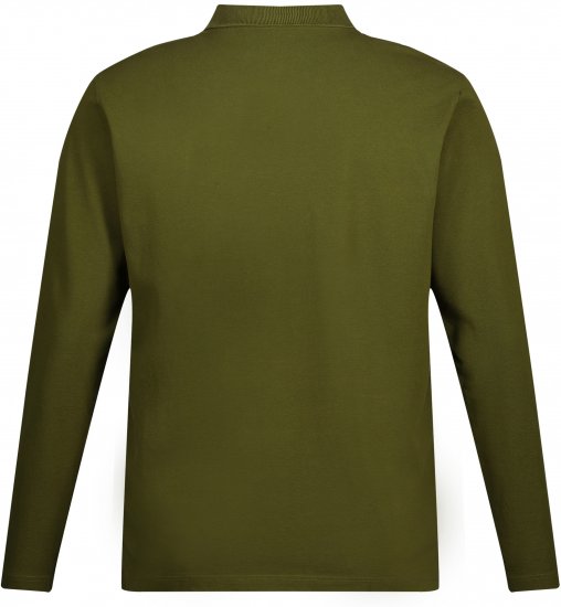 JP1880 Polo Shirt Basic Long Sleeve Pique Moss Green - Polo majice - Muške Polo Majice Veliki Brojevi