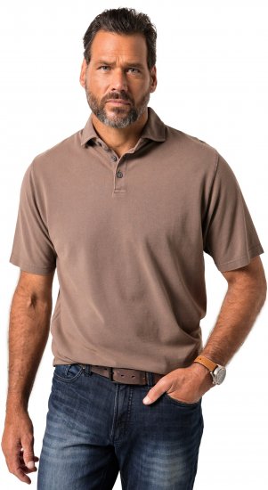 JP1880 Polo Shirt Short Sleeve Pique Vintage Brown - Polo majice - Muške Polo Majice Veliki Brojevi