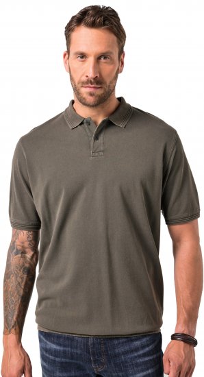 JP1880 Polo Shirt Pique Vintage Mocha - Polo majice - Muške Polo Majice Veliki Brojevi