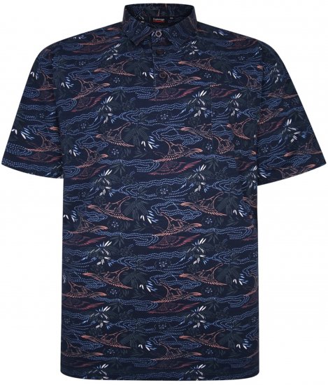 Espionage P177 All Over Print Polo Navy - Polo majice - Muške Polo Majice Veliki Brojevi