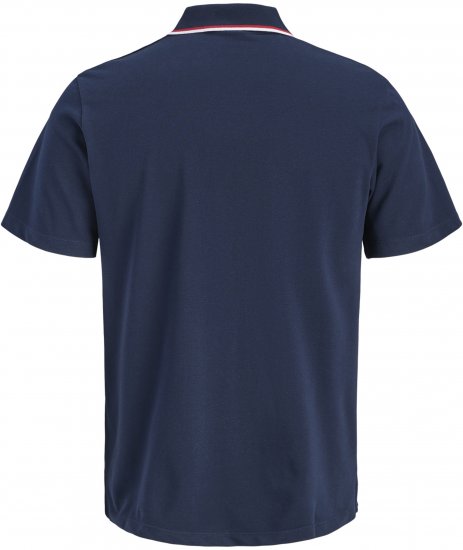 Jack & Jones Blaze Short Sleeve Polo Navy - Polo majice - Muške Polo Majice Veliki Brojevi
