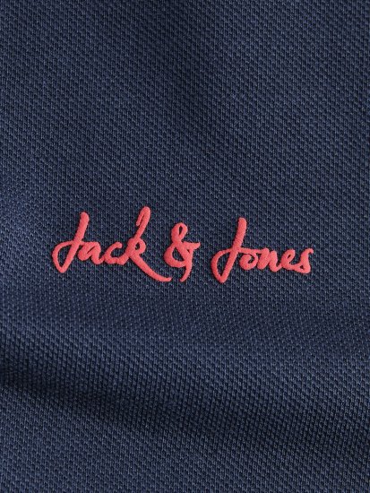 Jack & Jones Blaze Short Sleeve Polo Navy - Polo majice - Muške Polo Majice Veliki Brojevi