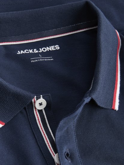 Jack & Jones Blaze Short Sleeve Polo Navy - Polo majice - Muške Polo Majice Veliki Brojevi