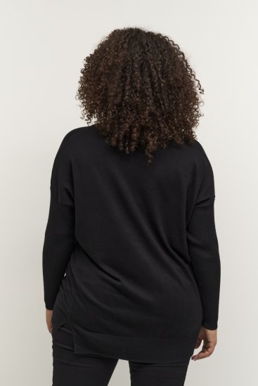 Kaffe Curve Machi Knit Džemper Duboko crna - Puloveri & dukserice - 