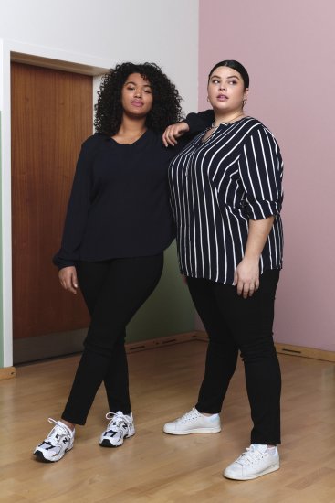 Kaffe Curve Machi Knit Džemper Duboko crna - Puloveri & dukserice - 