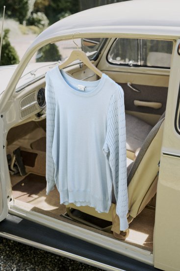 Kaffe Curve Lini Knit Džemper Celestial Blue - Puloveri & dukserice - 