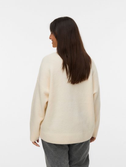 Vero Moda Boom Long Sleeve Pullover Birch - Pleteni puloveri - 