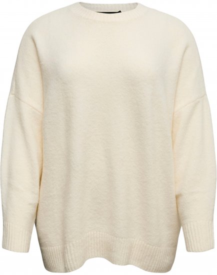 Vero Moda Boom Long Sleeve Pullover Birch - Pleteni puloveri - 