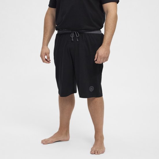 North Latitude Pyjama Shorts Black - Pidžame/Loungewear - Muške Pidžame Veliki Brojevi