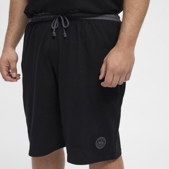 North Latitude Pyjama Shorts Black - Pidžame/Loungewear - Muške Pidžame Veliki Brojevi