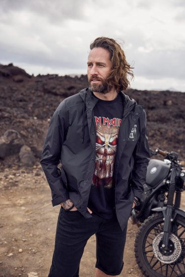 JP1880 Iron Maiden Rain Jacket Black - Sportska & za van odjeća - Muške Sportska Odjeća Veliki Brojevi