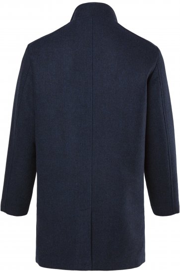 Boston Park Coat Two-Tone Wool Mix Navy - Jakne - Muške Jakne Veliki Brojevi