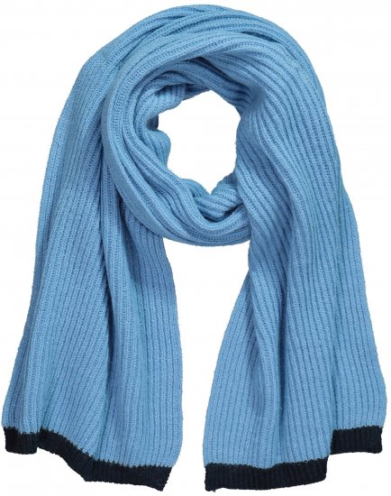 Ulla Popken Two Tone Knit Scarf Light Cornflower - Accessoarer - 