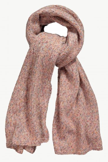 Ulla Popken Heather Knit Wool Blend Scarf Dark Pink - Accessoarer - 