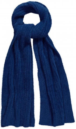Ulla Popken Ribbed Knit Scarf Navy - Accessoarer - 