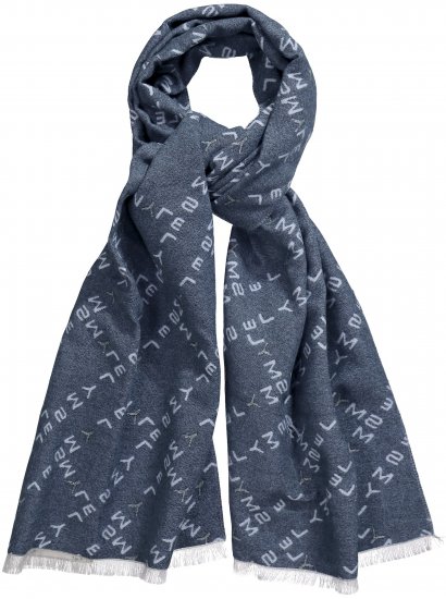Ulla Popken Smyle Reversible Scarf Navy - Accessoarer - 