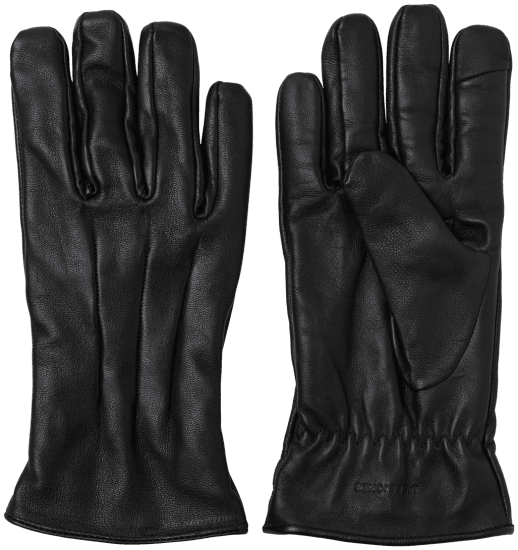 Jack & Jones Montana Leather Gloves Black