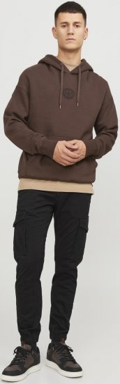 Jack & Jones Paul Flake Cargo Pants Black - Traperice & hlače - Muške Traperice i Hlače Veliki Brojevi