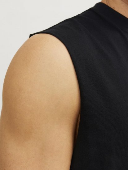 Jack & Jones VESTERBRO Sleeveless T-Shirt Black - Majice Kratkih Rukava - Muške Majice Kratkih Rukava Veliki Brojevi 