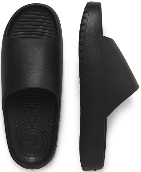 Jack & Jones Ripple Moulded Slider Slippers Anthracite - Muške cipele 40-52 - 