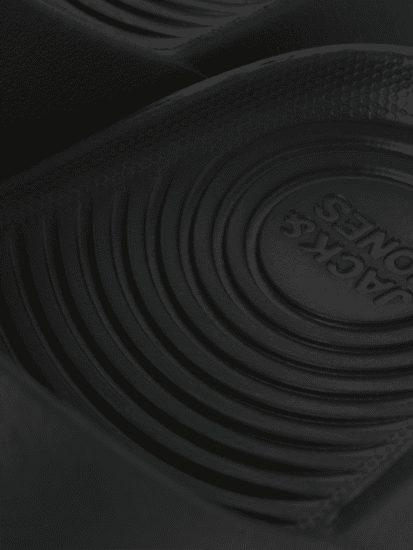 Jack & Jones Ripple Moulded Slider Slippers Anthracite - Muške cipele 40-52 - 