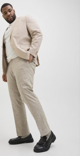 Jack & Jones Riviera Dress pants Beige - Traperice & Hlače - Muške Traperice i Hlače Veliki Brojevi