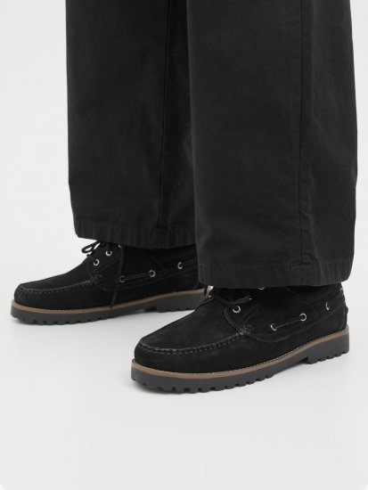 Jack & Jones Brooklyn Suede Boat Shoes Black - Muške cipele 40-52 - 