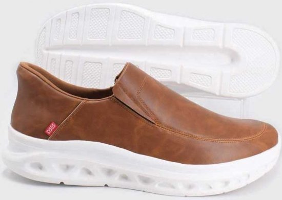 D555 Carlisle 1 D555 Kingsize Hands Free Shoes Dark Tan - Muške cipele 40-52 - 