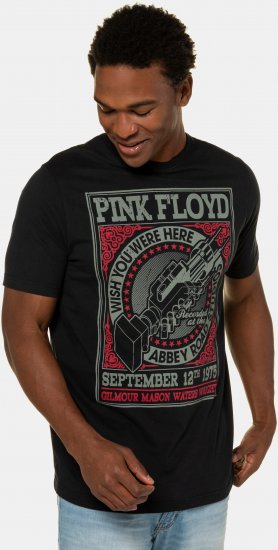 JP1880 Pink Floyd Retro Graphic Comfort Fit Band T-Shirt Black - Majice Kratkih Rukava - Muške Majice Kratkih Rukava Veliki Brojevi 