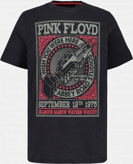 JP1880 Pink Floyd Retro Graphic Comfort Fit Band T-Shirt Black - Majice Kratkih Rukava - Muške Majice Kratkih Rukava Veliki Brojevi 