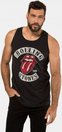 JP1880 Rolling Stones Graphic Band Tank Top Black - Majice Kratkih Rukava - Muške Majice Kratkih Rukava Veliki Brojevi 