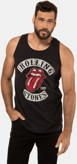 JP1880 Rolling Stones Graphic Band Tank Top Black - Majice Kratkih Rukava - Muške Majice Kratkih Rukava Veliki Brojevi 