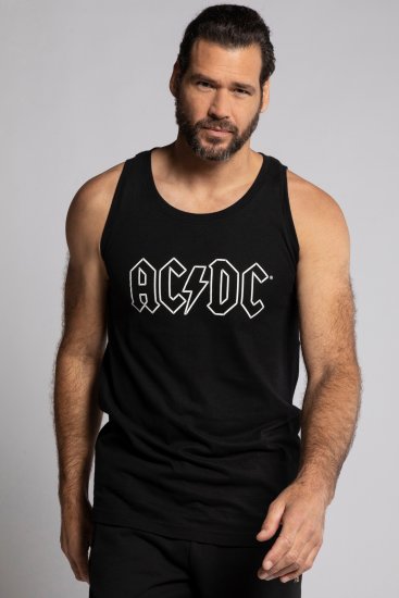 JP1880 AC/DC Graphic Comfort Fit Band Tank Top Black - Majice Kratkih Rukava - Muške Majice Kratkih Rukava Veliki Brojevi 