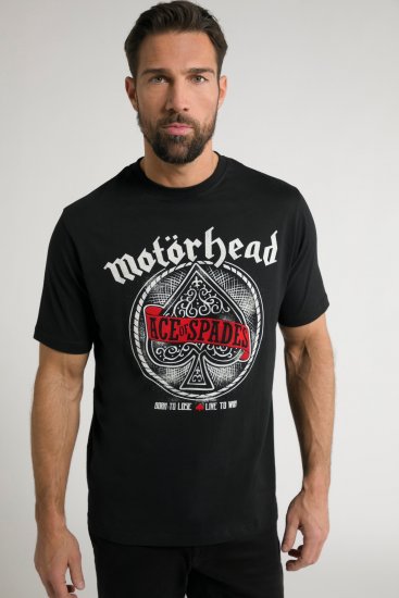 JP1880 Motörhead ACE Graphic Comfort Fit Band T-Shirt Black - Majice Kratkih Rukava - Muške Majice Kratkih Rukava Veliki Brojevi 