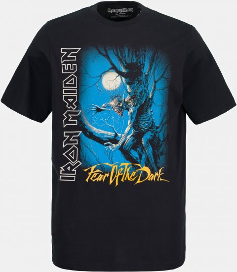 JP1880 Iron Maiden Graphic Comfort Fit Band T-Shirt Black - Majice Kratkih Rukava - Muške Majice Kratkih Rukava Veliki Brojevi 